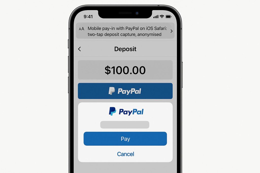 Mobile pay-in with PayPal on iOS
