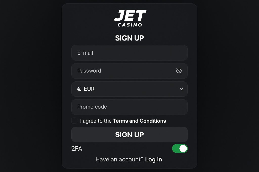 Jet Casino Sign Up
