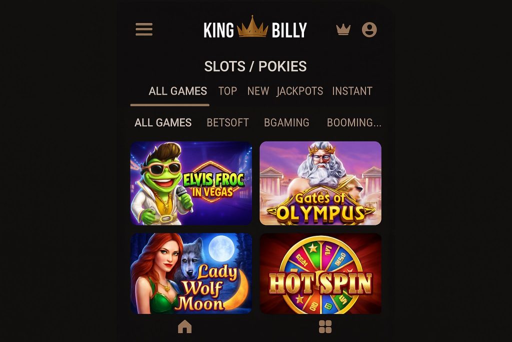 king billy casino mobile slots